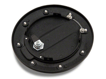 Jeep Licensed by RedRock Locking Fuel Door with Engraved Jeep Logo (07-18 Jeep Wrangler JK)