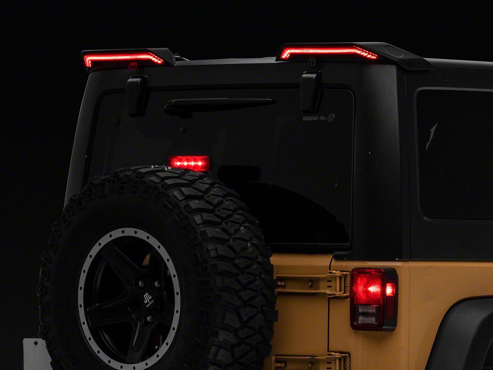 RedRock Roof Mounted LED Tail Light Spoiler (07-18 Jeep