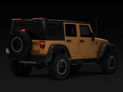 RedRock Roof Mounted LED Tail Light Spoiler (07-18 Jeep Wrangler JK)