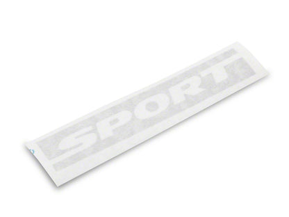 Jeep Licensed by RedRock Sport Side Logo; Silver (87-18 Jeep Wrangler YJ, TJ & JK)