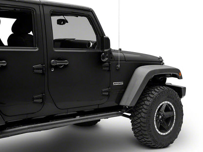 Jeep Licensed by RedRock Sport Side Logo; Silver (87-18 Jeep Wrangler YJ, TJ & JK)