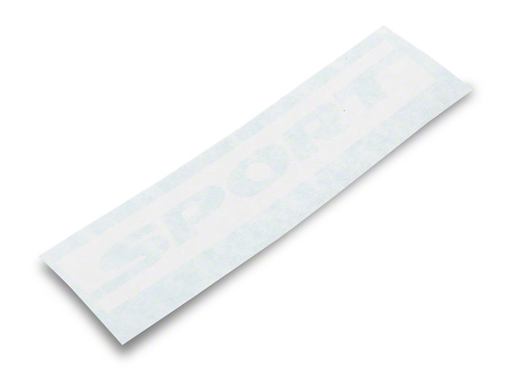 Jeep Licensed by RedRock Sport Side Logo; White (87-18 Jeep Wrangler YJ, TJ & JK)
