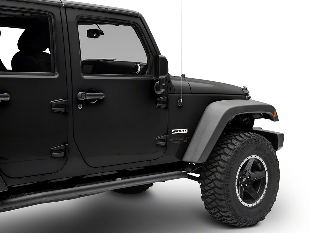 Jeep Licensed by RedRock Sport Side Logo; White (87-18 Jeep Wrangler YJ, TJ & JK)