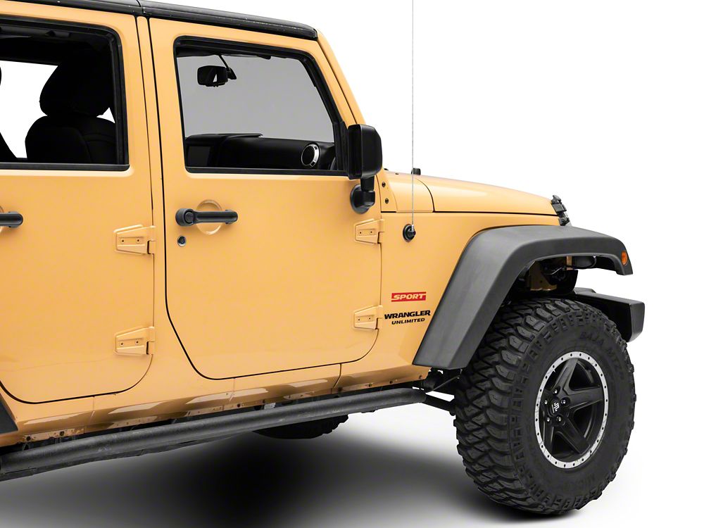 Jeep Licensed by RedRock Sport Side Logo; Red (87-18 Jeep Wrangler YJ, TJ & JK)