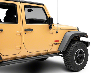 Jeep Licensed by RedRock Sport Side Logo; Red (87-18 Jeep Wrangler YJ, TJ & JK)