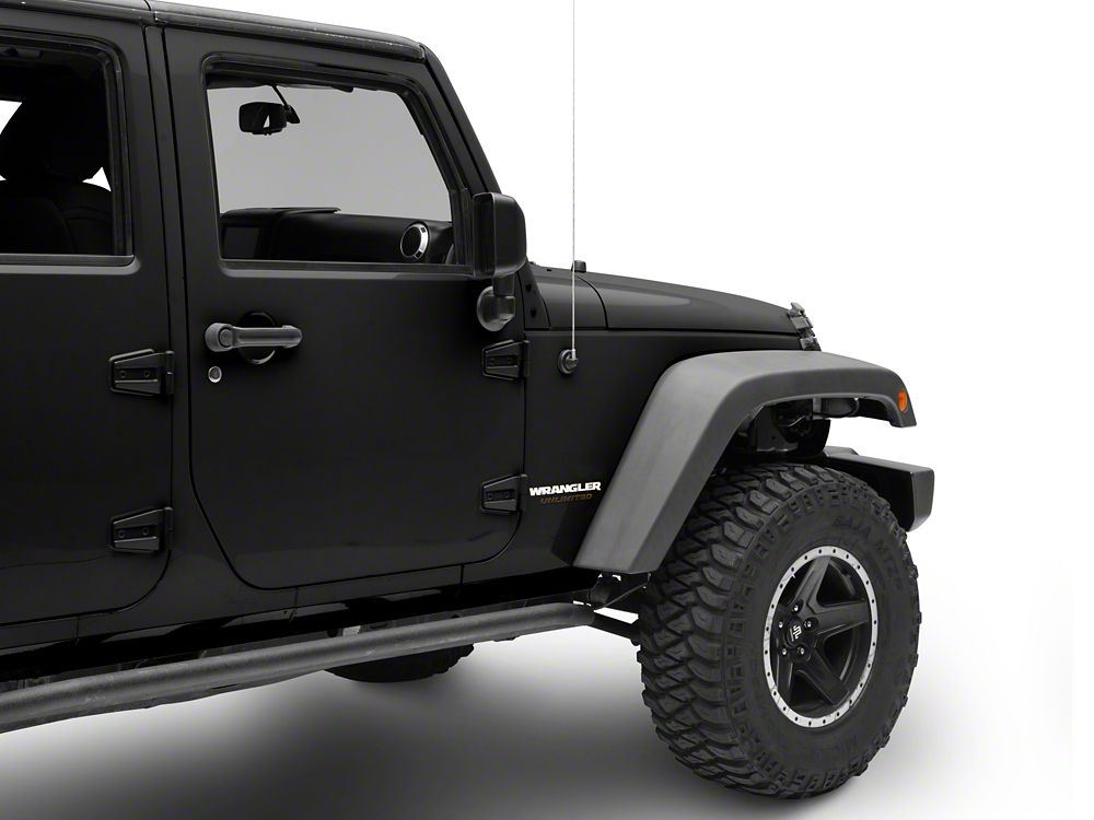 Jeep Licensed by RedRock Wrangler Side Logo; White (87-18 Jeep Wrangler YJ, TJ & JK)