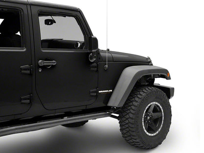 Jeep Licensed by RedRock Wrangler Side Logo; White (87-18 Jeep Wrangler YJ, TJ & JK)