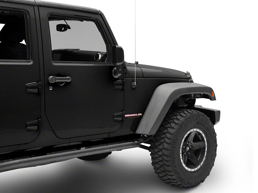 Jeep Licensed by RedRock Wrangler Side Logo; Pink (87-18 Jeep Wrangler YJ, TJ & JK)