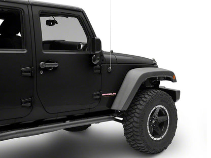Jeep Licensed by RedRock Wrangler Side Logo; Pink (87-18 Jeep Wrangler YJ, TJ & JK)