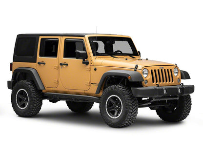 RedRock In-Channel Window Deflectors (07-18 Jeep Wrangler JK 4-Door)