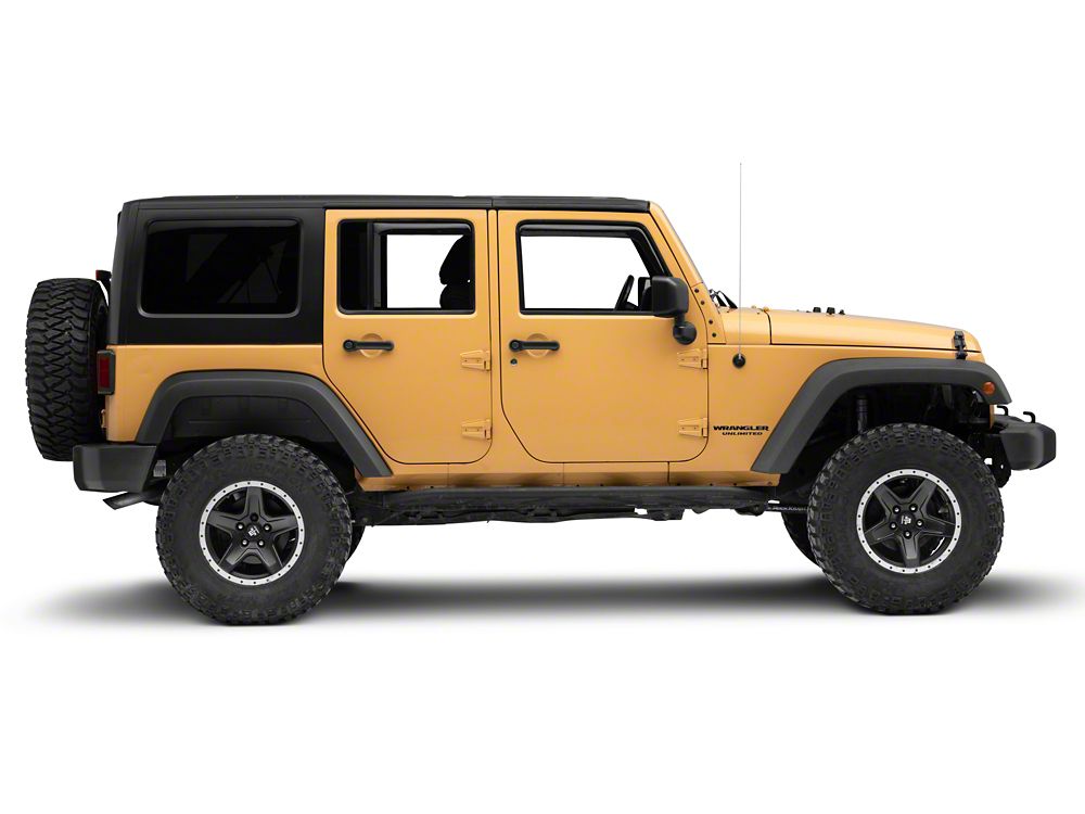 RedRock In-Channel Window Deflectors (07-18 Jeep Wrangler JK 4-Door)