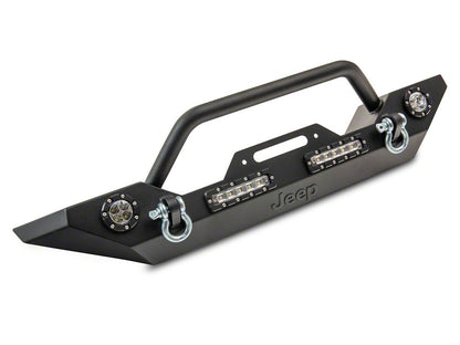 Jeep Licensed by RedRock Trail Force HD Front Bumper with LED Lights and Jeep Logo (07-18 Jeep Wrangler JK)
