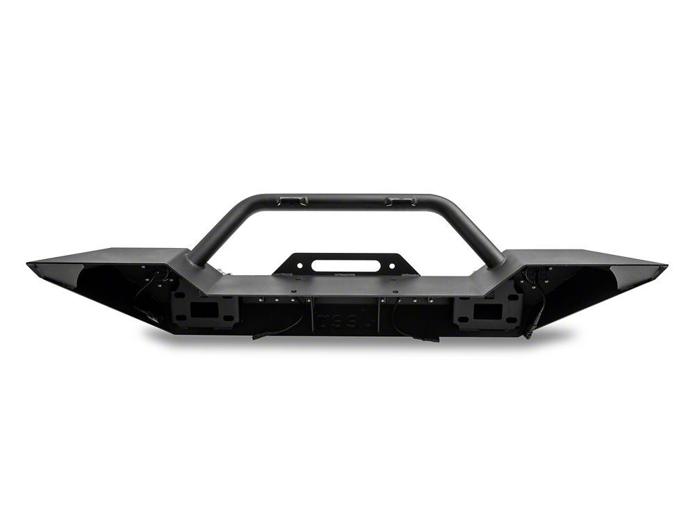 Jeep Licensed by RedRock Trail Force HD Front Bumper with LED Lights and Jeep Logo (07-18 Jeep Wrangler JK)