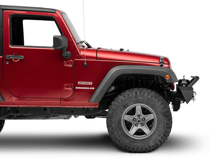 Jeep Licensed by RedRock Trail Force HD Front Bumper with LED Lights and Jeep Logo (07-18 Jeep Wrangler JK)