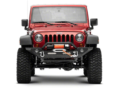 Jeep Licensed by RedRock Trail Force HD Front Bumper with LED Lights and Jeep Logo (07-18 Jeep Wrangler JK)