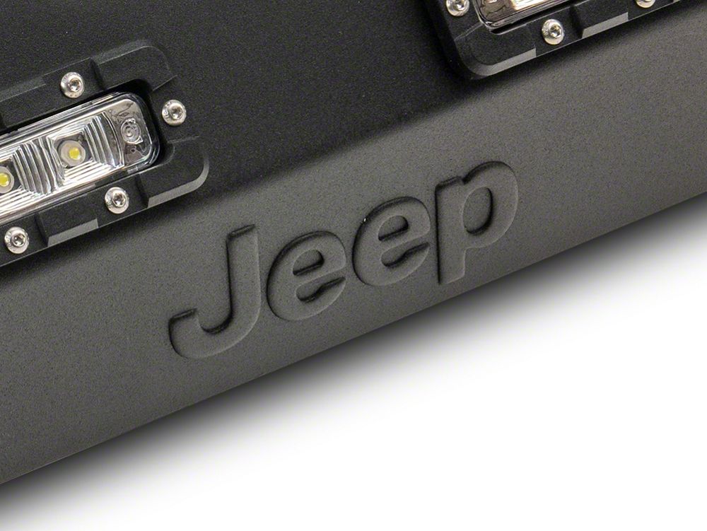 Jeep Licensed by RedRock Trail Force HD Front Bumper with LED Lights and Jeep Logo (07-18 Jeep Wrangler JK)
