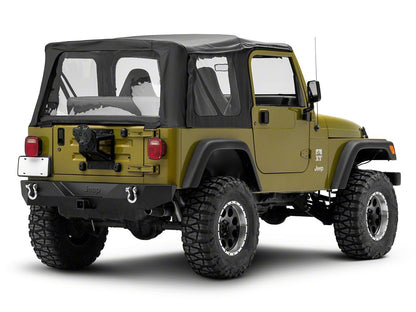 Jeep Licensed by RedRock Trail Force HD Rear Bumper with Jeep Logo (87-06 Jeep Wrangler YJ & TJ)