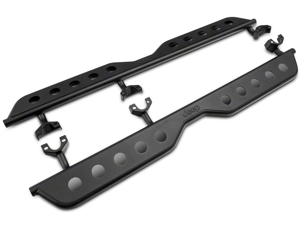 Jeep Licensed by RedRock Extreme HD Rocker Steps with Jeep Logo (07-18 ...