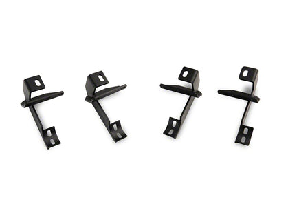 Jeep Licensed by RedRock 3-Inch Round Curved Side Step Bars with Jeep Logo (07-18 Jeep Wrangler JK 2-Door)