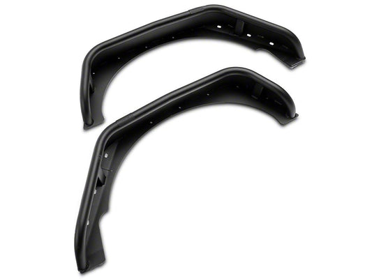 Jeep Licensed by RedRock Tubular Fender Flares with Jeep Logo; Rear (07-18 Jeep Wrangler JK)