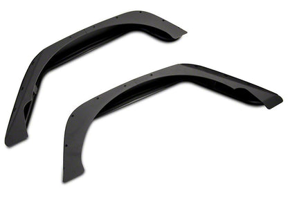 Jeep Licensed by RedRock Tubular Fender Flares with Jeep Logo; Rear (07-18 Jeep Wrangler JK)