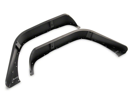 Jeep Licensed by RedRock Slim Fender Flares with Jeep Logo; Front (07-18 Jeep Wrangler JK)