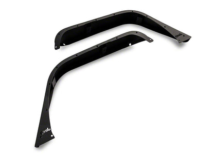 Jeep Licensed by RedRock Slim Fender Flares with Jeep Logo; Front (07-18 Jeep Wrangler JK)