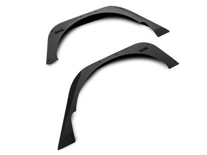 Jeep Licensed by RedRock Slim Fender Flares with Jeep Logo; Rear (07-18 Jeep Wrangler JK)