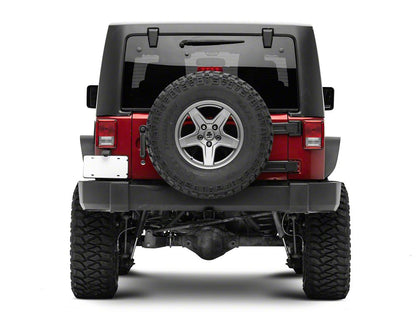 Jeep Licensed by RedRock Slim Fender Flares with Jeep Logo; Rear (07-18 Jeep Wrangler JK)