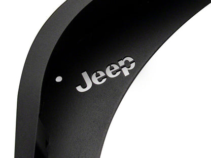 Jeep Licensed by RedRock Slim Fender Flares with Jeep Logo; Rear (07-18 Jeep Wrangler JK)