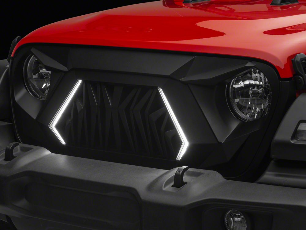 RedRock V2 Goliath Grille with LED DRL (18-25 Jeep Wrangler JL w/o TrailCam)
