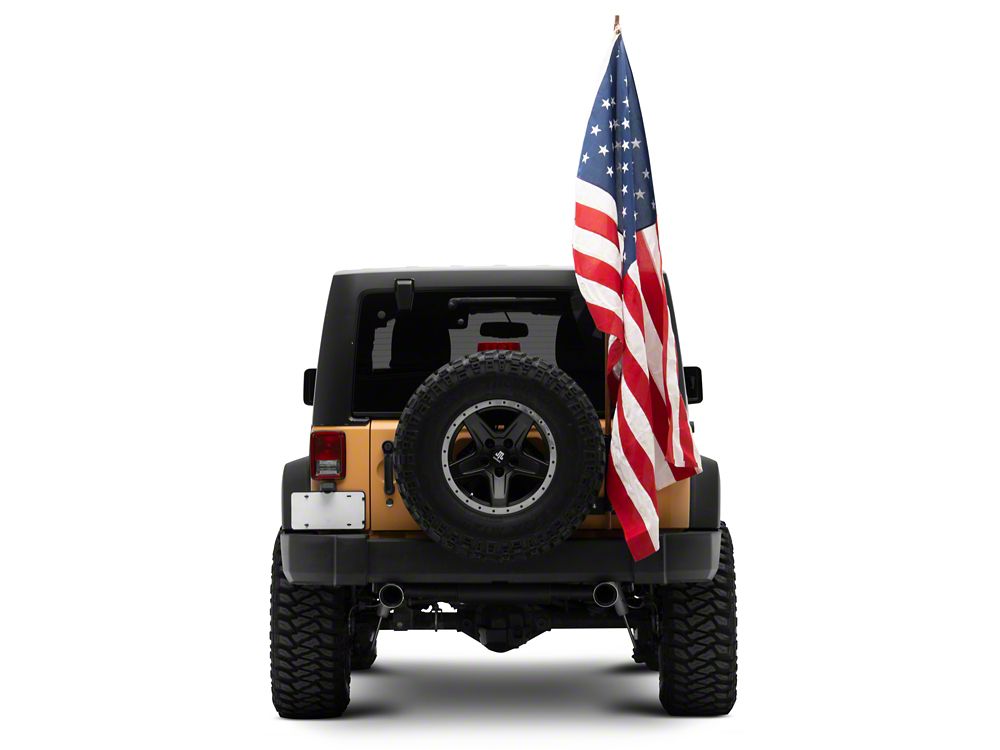 RedRock Tailgate Mounted Flag and Antenna Holder (07-18 Jeep Wrangler JK)