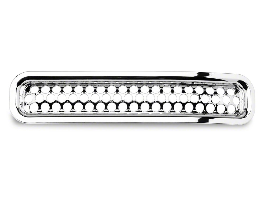 RedRock Grille Inserts; Chrome (97-06 Jeep Wrangler TJ)