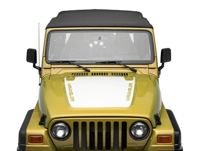Jeep Licensed by RedRock Wrangler Hood Decal; Silver (97-06 Jeep Wrangler TJ)