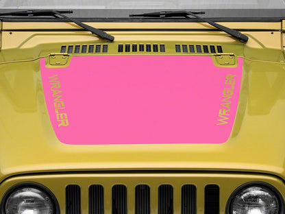 Jeep Licensed by RedRock Wrangler Hood Decal; Pink (97-06 Jeep Wrangler TJ)
