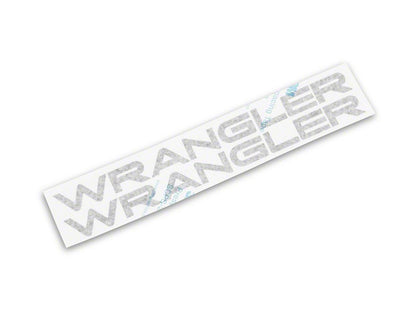 Jeep Licensed by RedRock Wrangler Hood Logo; Matte Black (97-06 Jeep Wrangler TJ)
