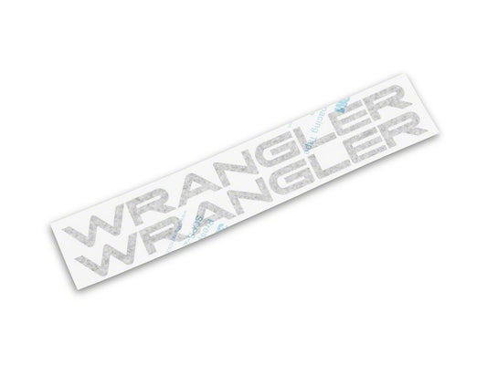 Jeep Licensed by RedRock Wrangler Hood Logo; Matte Black (97-06 Jeep Wrangler TJ)