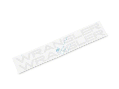 Jeep Licensed by RedRock Wrangler Hood Logo; Silver (97-06 Jeep Wrangler TJ)