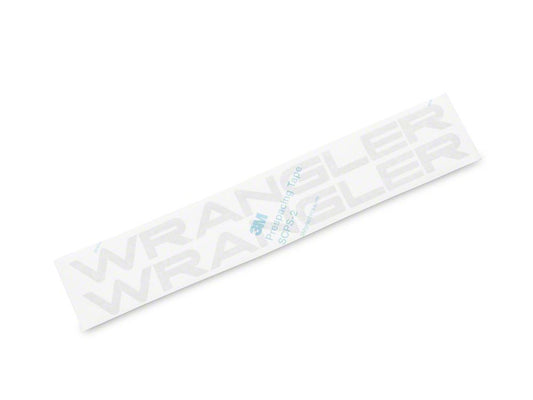 Jeep Licensed by RedRock Wrangler Hood Logo; Silver (97-06 Jeep Wrangler TJ)