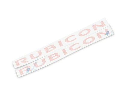 Jeep Licensed by RedRock Rubicon Hood Logo; Red (07-18 Jeep Wrangler JK)