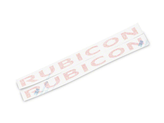 Jeep Licensed by RedRock Rubicon Hood Logo; Red (07-18 Jeep Wrangler JK)