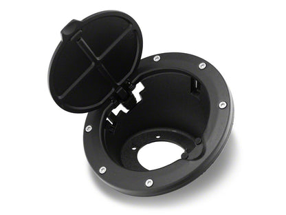 RedRock Fuel Door; Textured Black (97-06 Jeep Wrangler TJ)