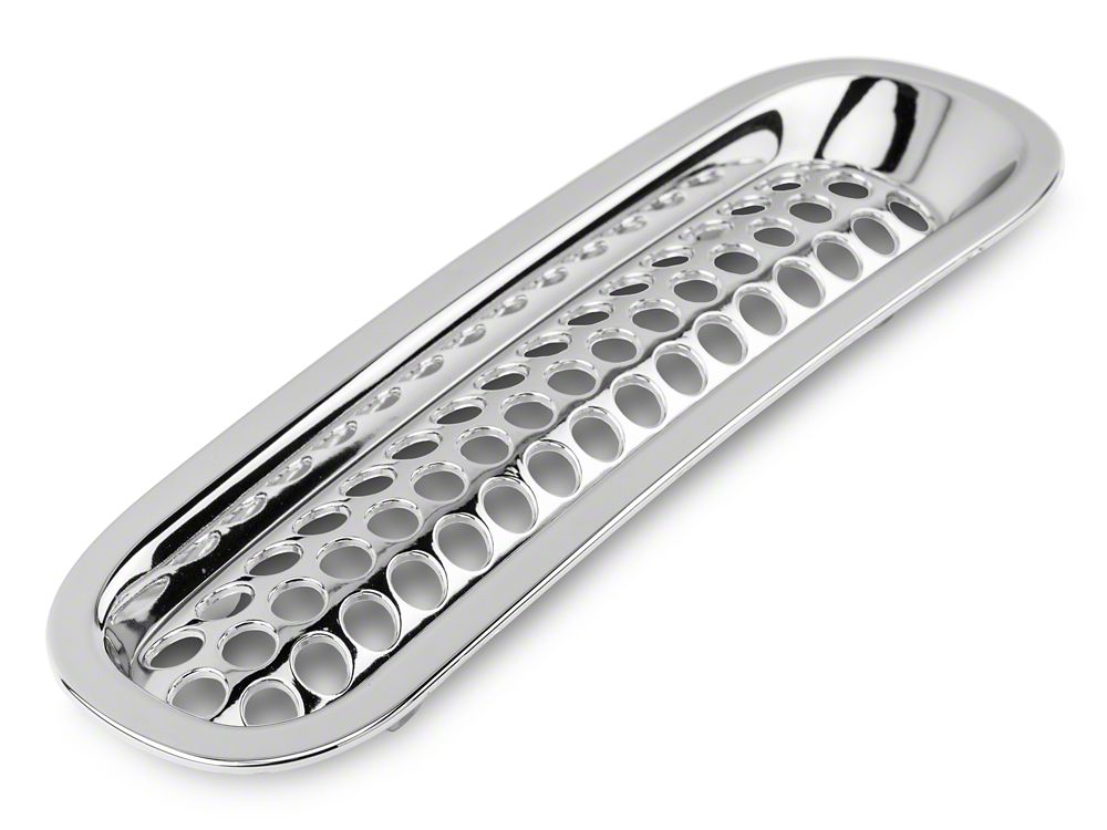 RedRock Grille Inserts; Chrome (07-18 Jeep Wrangler JK)