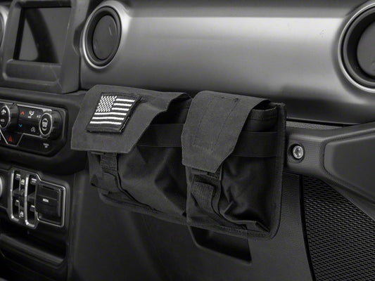 RedRock Passenger Storage Bag with Flag Logo (07-25 Jeep Wrangler JK & JL)