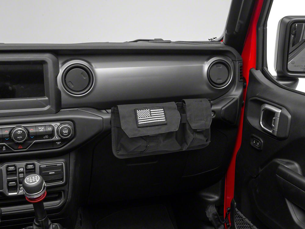 RedRock Passenger Storage Bag with Flag Logo (07-25 Jeep Wrangler JK & JL)