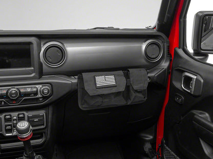 RedRock Passenger Storage Bag with Flag Logo (07-25 Jeep Wrangler JK & JL)