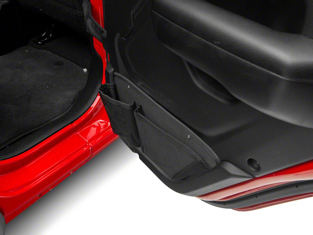 RedRock Door Storage Bag Set (11-18 Jeep Wrangler JK Front Door Only; 18-25 Jeep Wrangler JL 4-Door Rear Door Only)