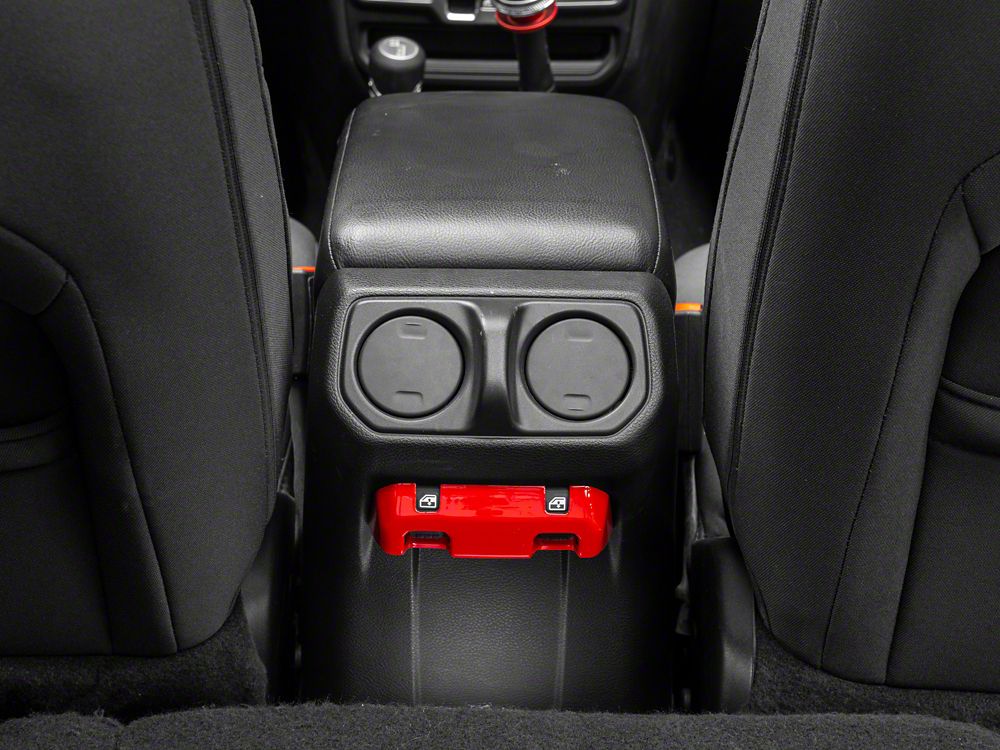 RedRock Switch Panel Trim; Red (18-25 Jeep Wrangler JL)