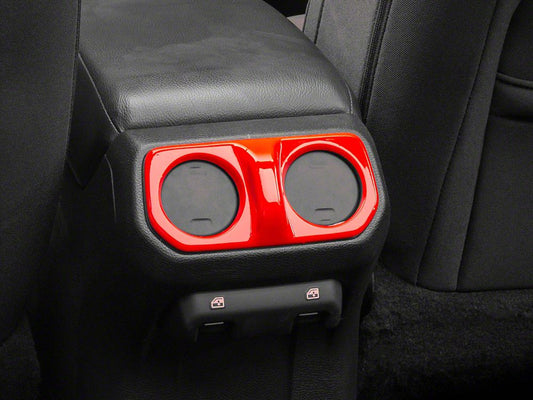 RedRock Rear Vent Outlet Trim; Red (18-25 Jeep Wrangler JL)