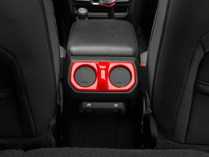RedRock Rear Vent Outlet Trim; Red (18-25 Jeep Wrangler JL)